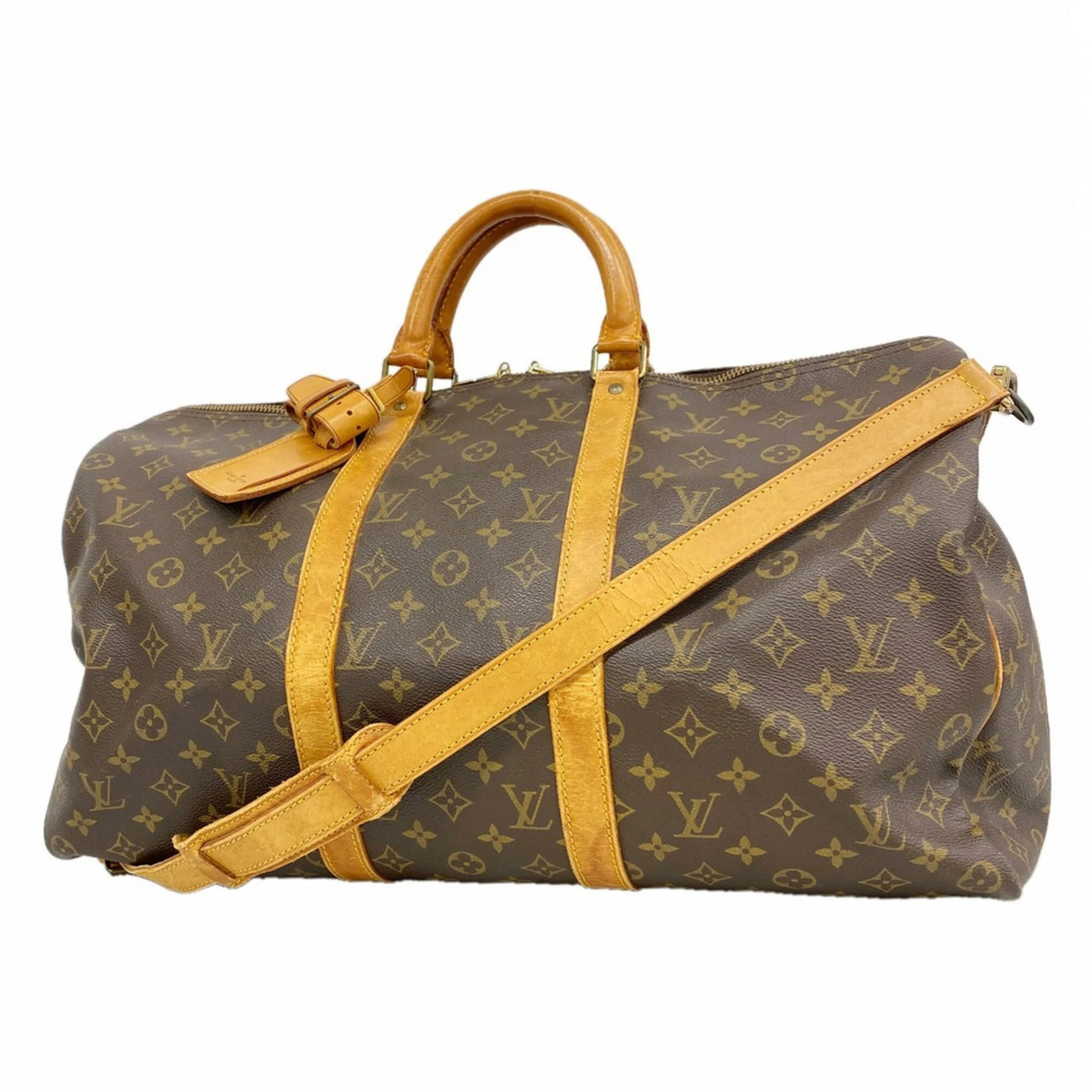 LOUIS VUITTON Brown Monogram Boston Bag